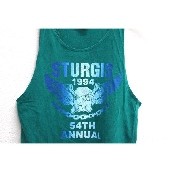 Vintage Sturgis Black Hills Rally 1994 Tank T Shirt Medium - Picture 2 of 7